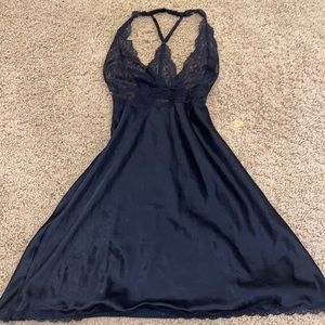 victoria secret satin and lace slip